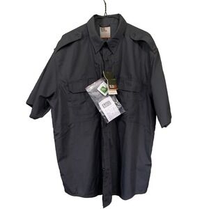 NWT 5.11 XL Tactical Taclite Pro Short-Sleeve Button‎ Up Shirt Mens Style 71175
